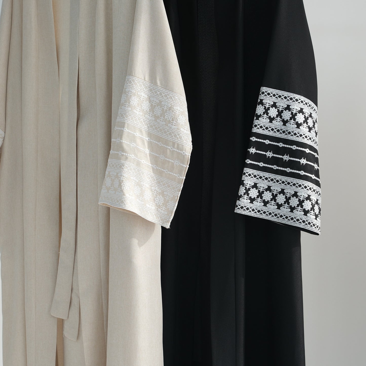 Embroidered Elegant Cardigan Dress Dubai