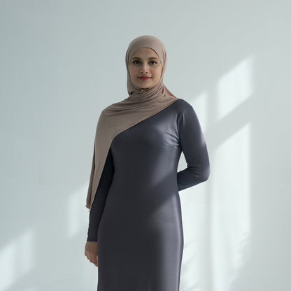 Modal Cotton Solid Color Dress For Women