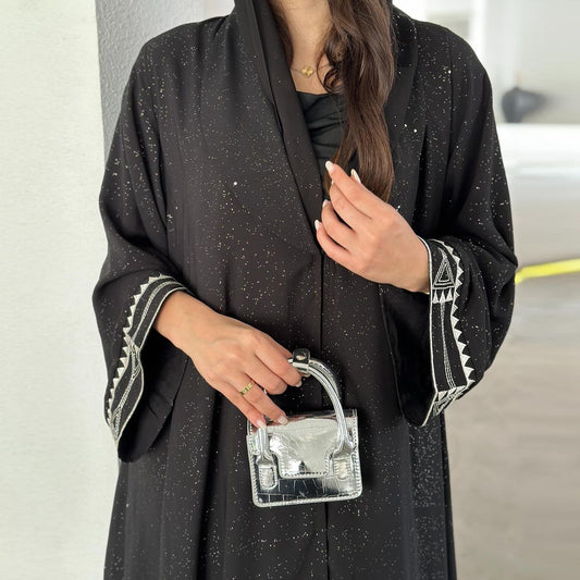 Elegant Modest Women's Arab Abaya Cardigan Robe