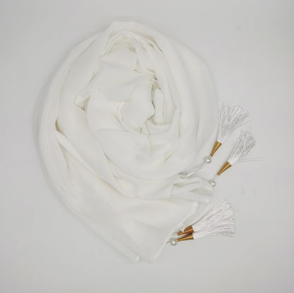 Tassel Corner Lightweight Fashion Scarf Women