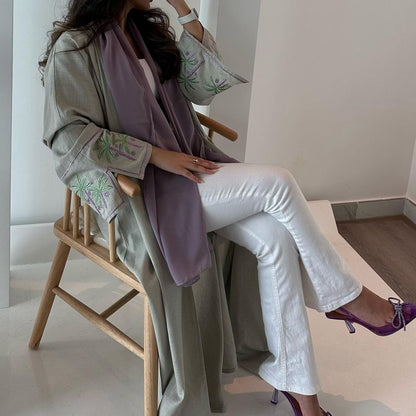 Loose Casual Dubai Muslim Suit for Women