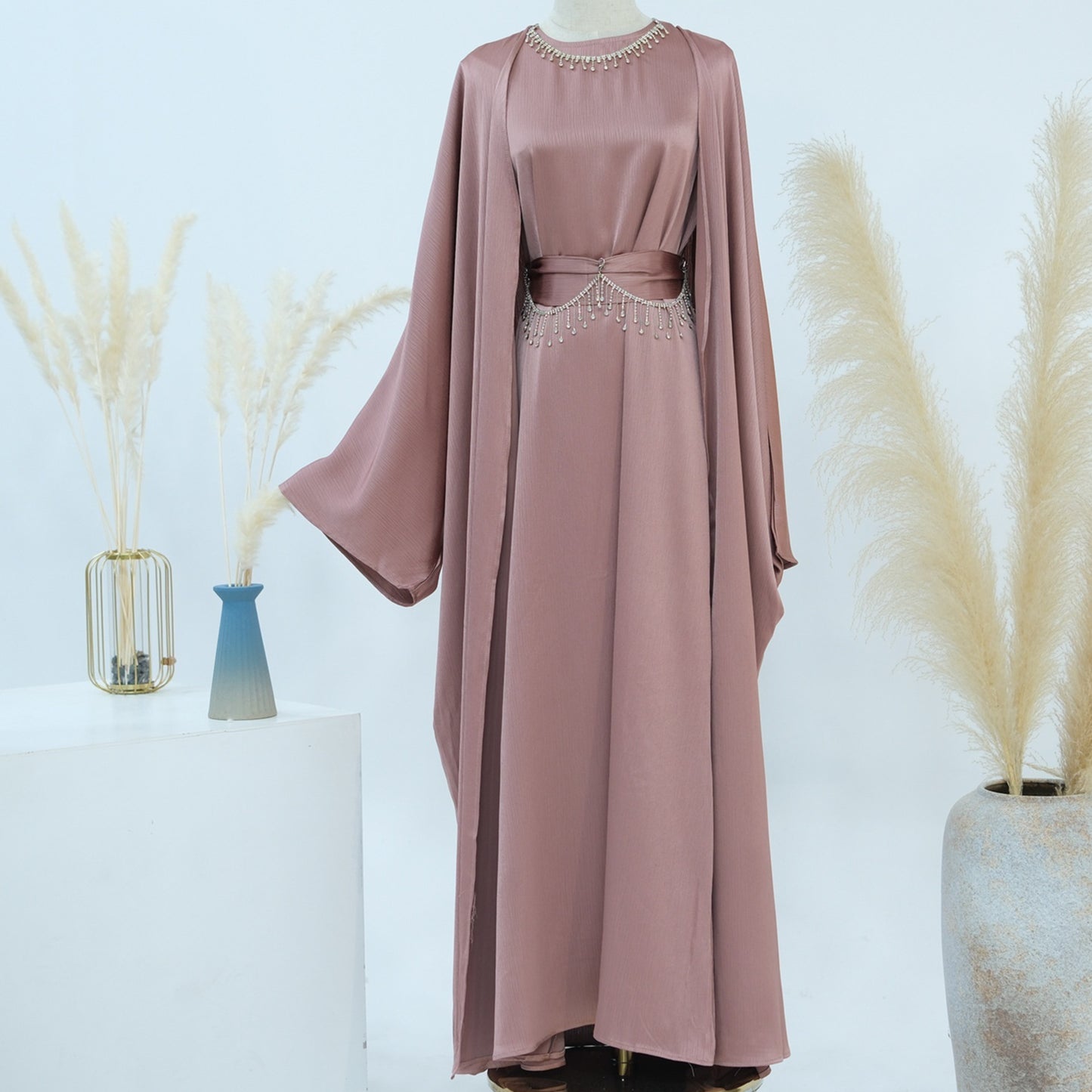 Crystal Chain Dubai Two-Piece Suit for Women