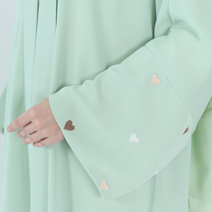 Love Embroidered Cardigan Robe Dress Dubai
