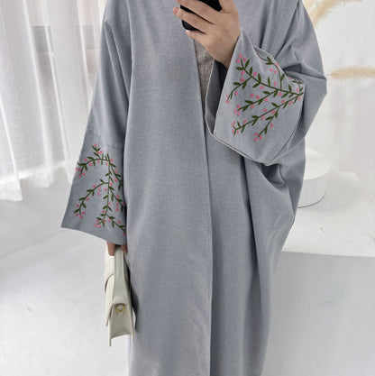 Flower Embroidered Cardigan Dress Dubai