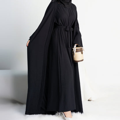 Two-Piece Tie Robe Set in Dubai Modest Wear