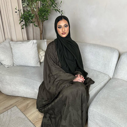 Casual Solid Color Dress Dubai Turkey Style