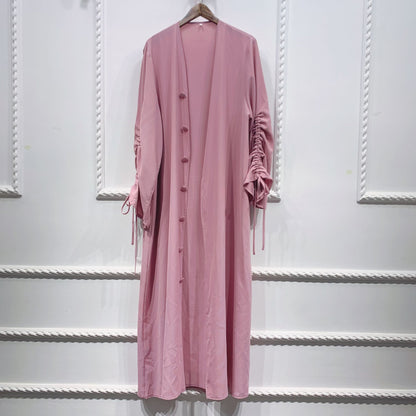 Sun Middle East Stitching Sleeved Cardigan Robe