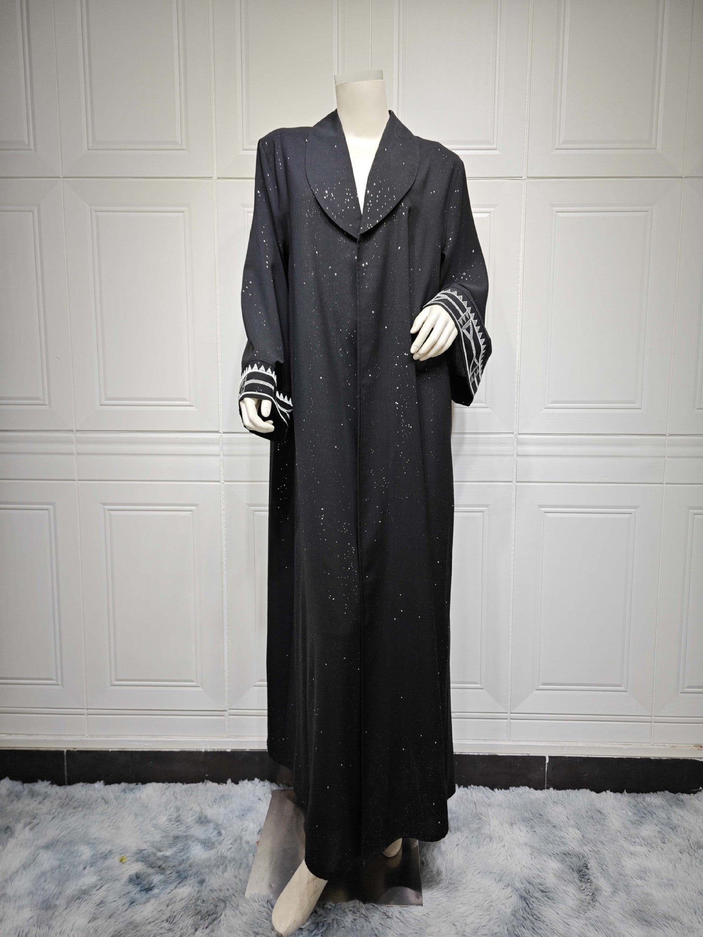 Elegant Modest Women's Arab Abaya Cardigan Robe