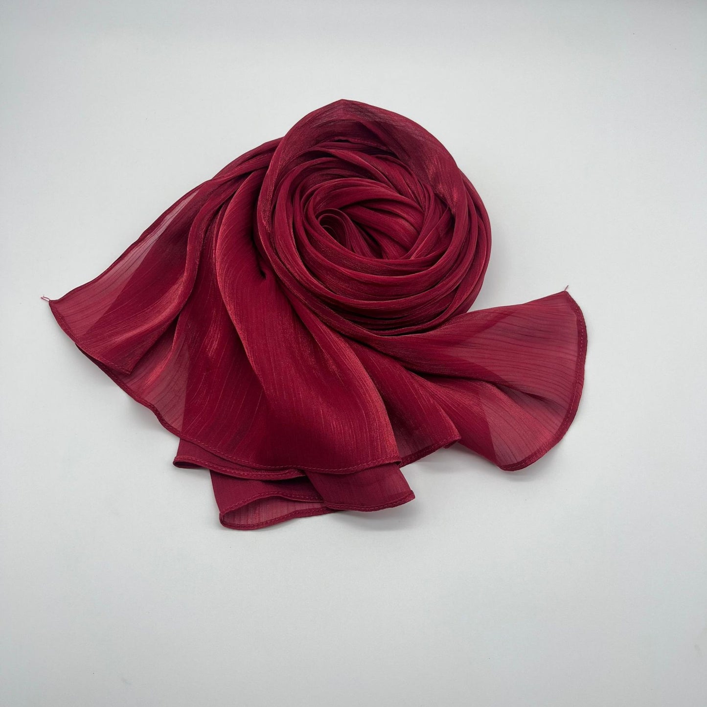 Shiny Satin Fashion Scarf Elegant Malay Style