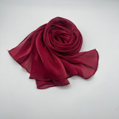 Shiny Satin Fashion Scarf Elegant Malay Style