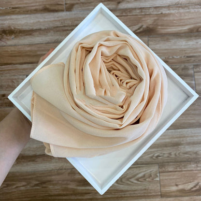 Solid Pearl Chiffon Women’s Fashion Scarf