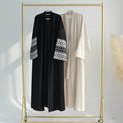 Embroidered Elegant Cardigan Dress Dubai