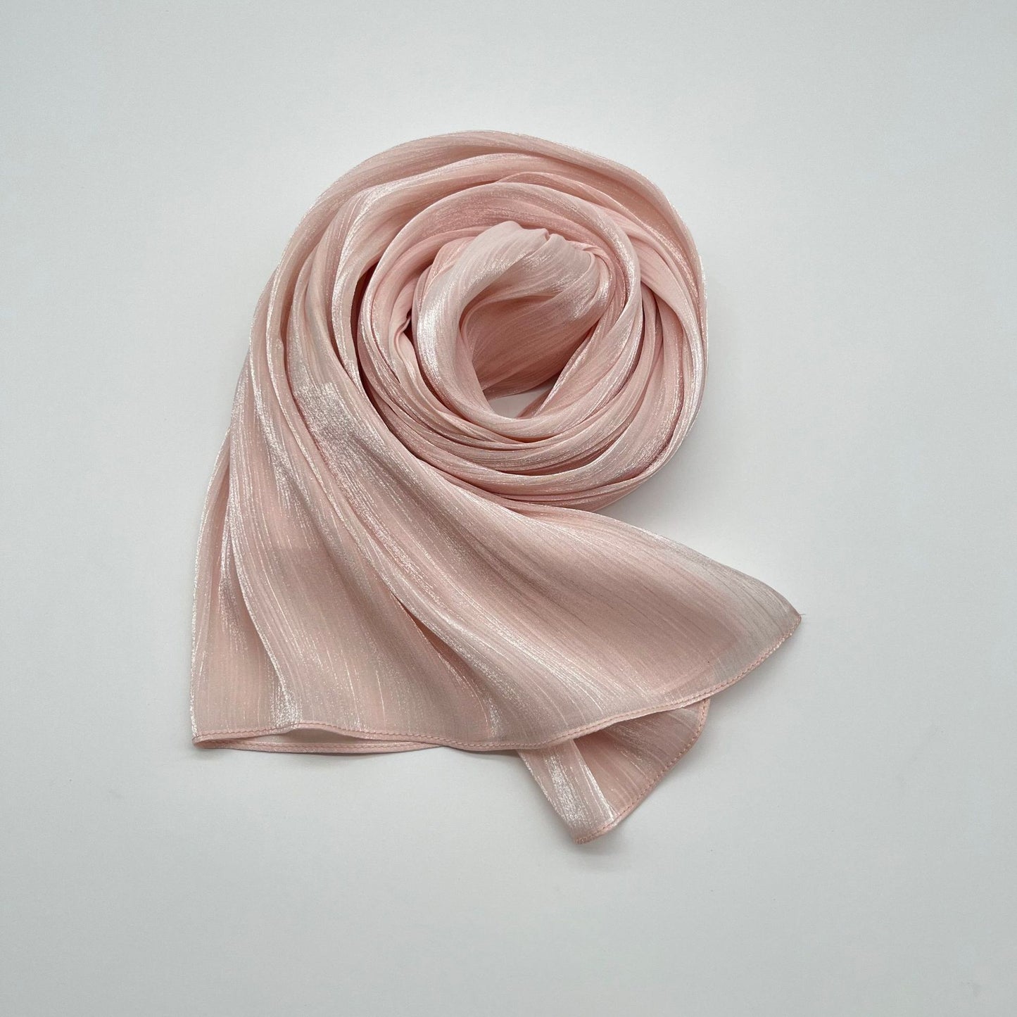 Shiny Satin Fashion Scarf Elegant Malay Style