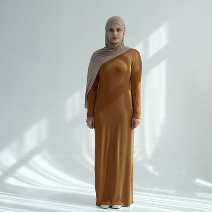 Modal Cotton Solid Color Dress For Women